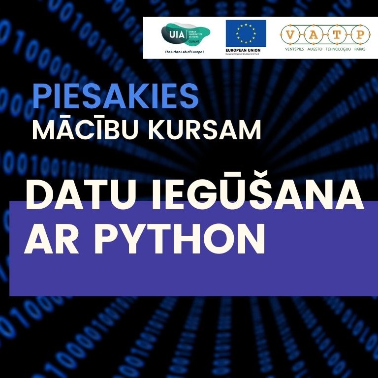 Apmācības “Datu iegūšana ar Python”