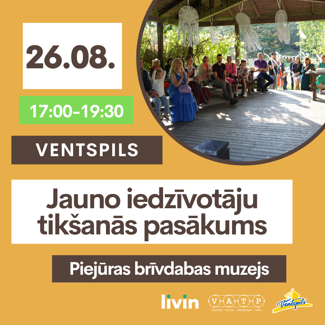 Aicinām uz 9. Ventspils jauno iedzīvotāju tikšanās pasākumu